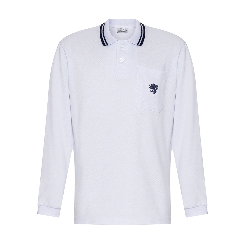 Polo manga longa com friso, St Paul's