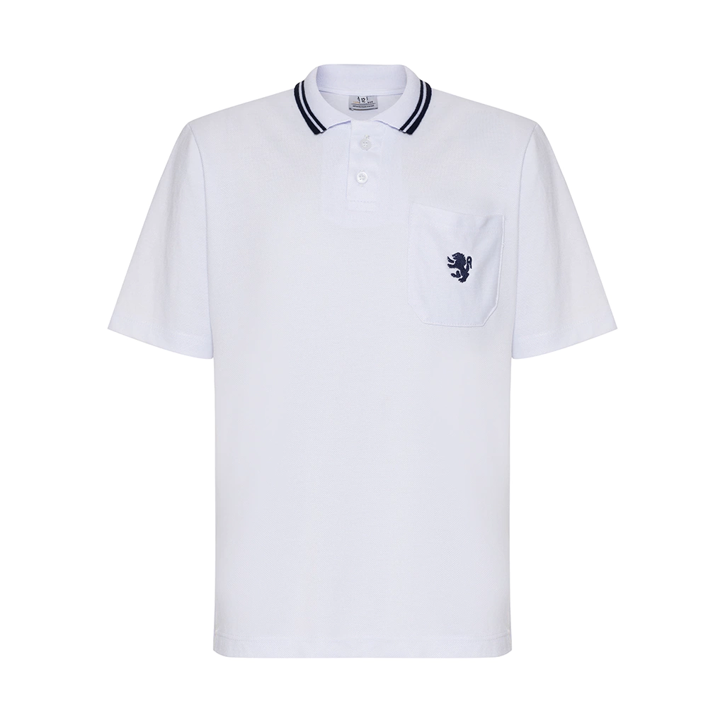 Camisa polo manga curta com friso, St Paul's